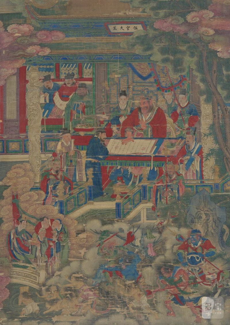 A large painting by anonymous artist,
